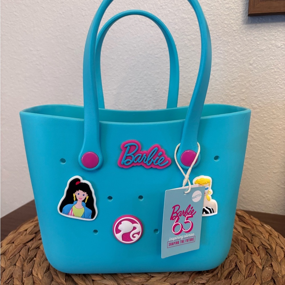 Barbie  Croc Blue Tote Bag